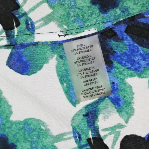 CALVIN KLEIN SIZE S MULTI- COLORED TIE NECK BOW BLOUSE - Picture 12 of 13